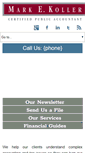 Mobile Screenshot of markkollercpa.com